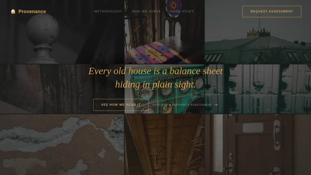 Appraise — Heritage Home Investment Landing Page Template