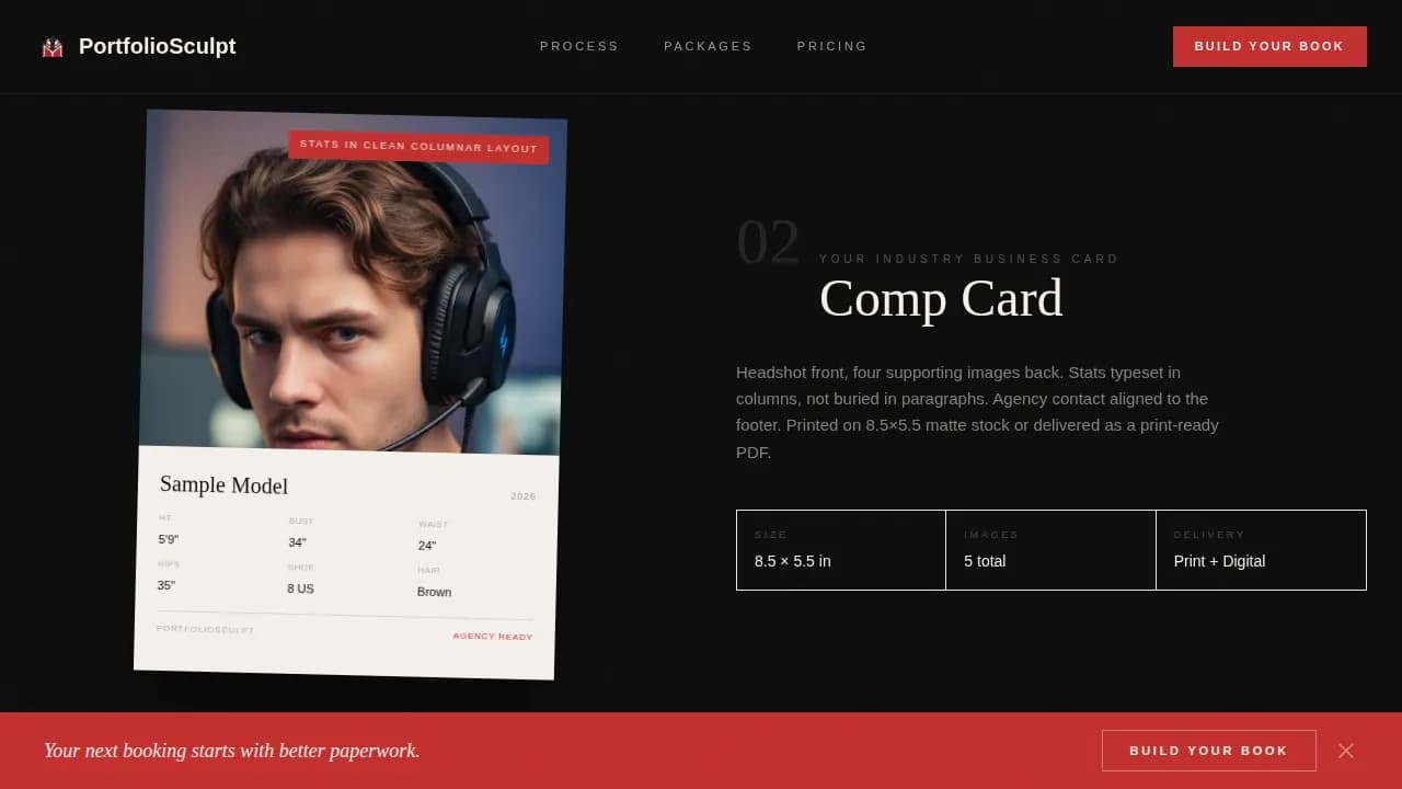 Folio — Editorial Modeling Portfolio Landing Page Template