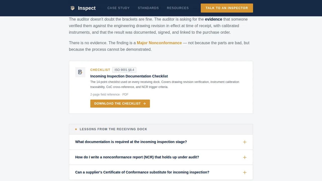 Verify — Compliance Auditor Booking Landing Page Template