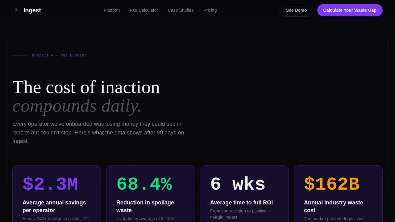 Streamline — Intelligent Logistics Command Landing Page Template