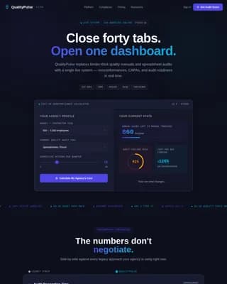 Audit Readiness Compliance Professional Website Template