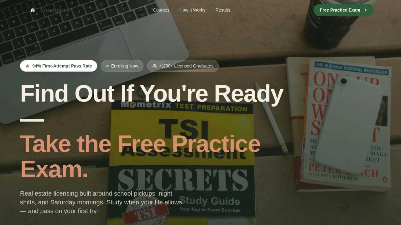 Accredit — Family-Focused Realty Academy Landing Page Template