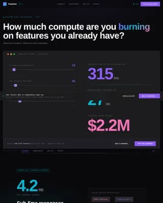 Featurize - Bold Brutalist ML Feature Store Landing Page Template
