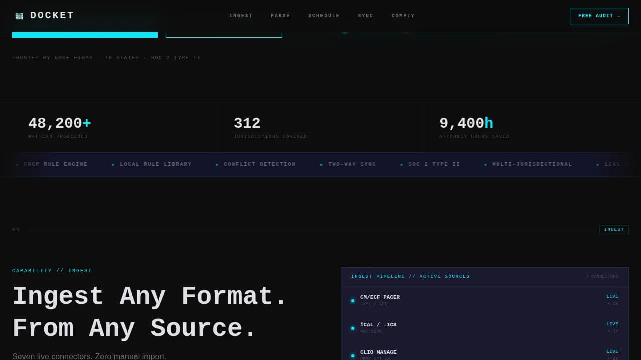 Calendar — Intelligent Court Management Landing Page Template