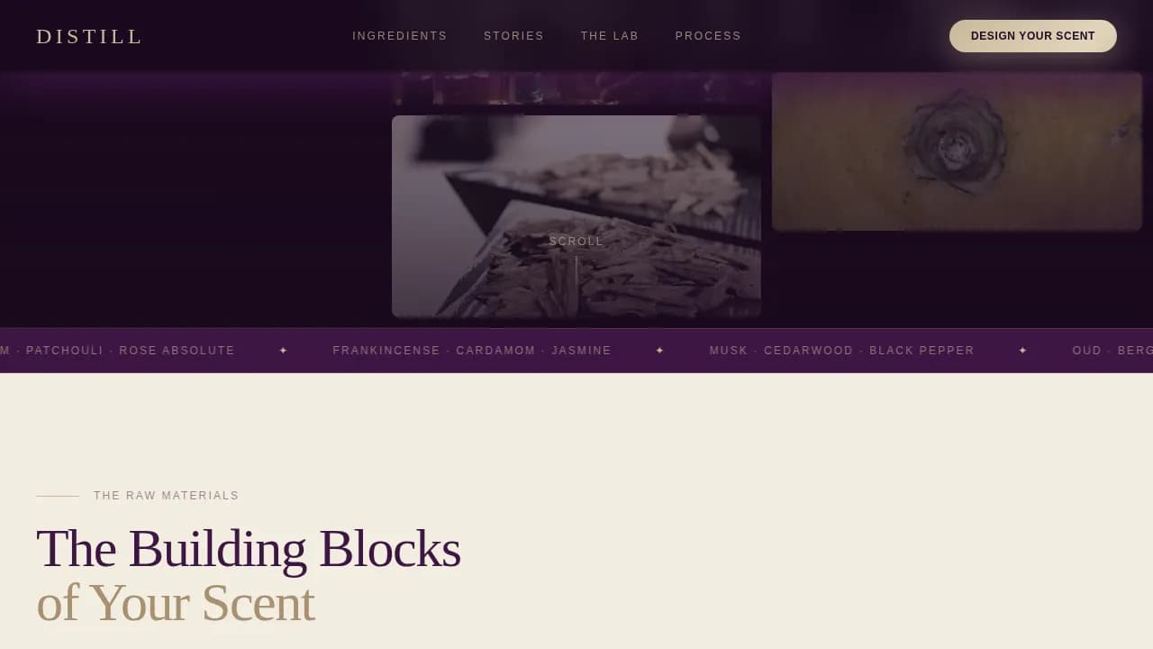 Crafted — Artisanal Fragrance Studio Landing Page Template