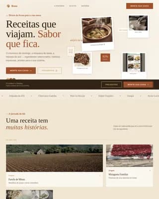 Brasa — Premium Brazilian Meal Kit Landing Page Template