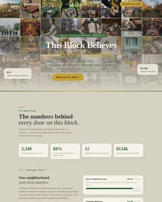 Pardon — Inclusive Reentry Fundraising Landing Page Template