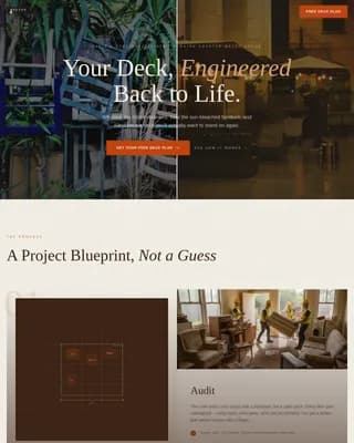 Clearspace - Engineered Deck Declutter Landing Page Template