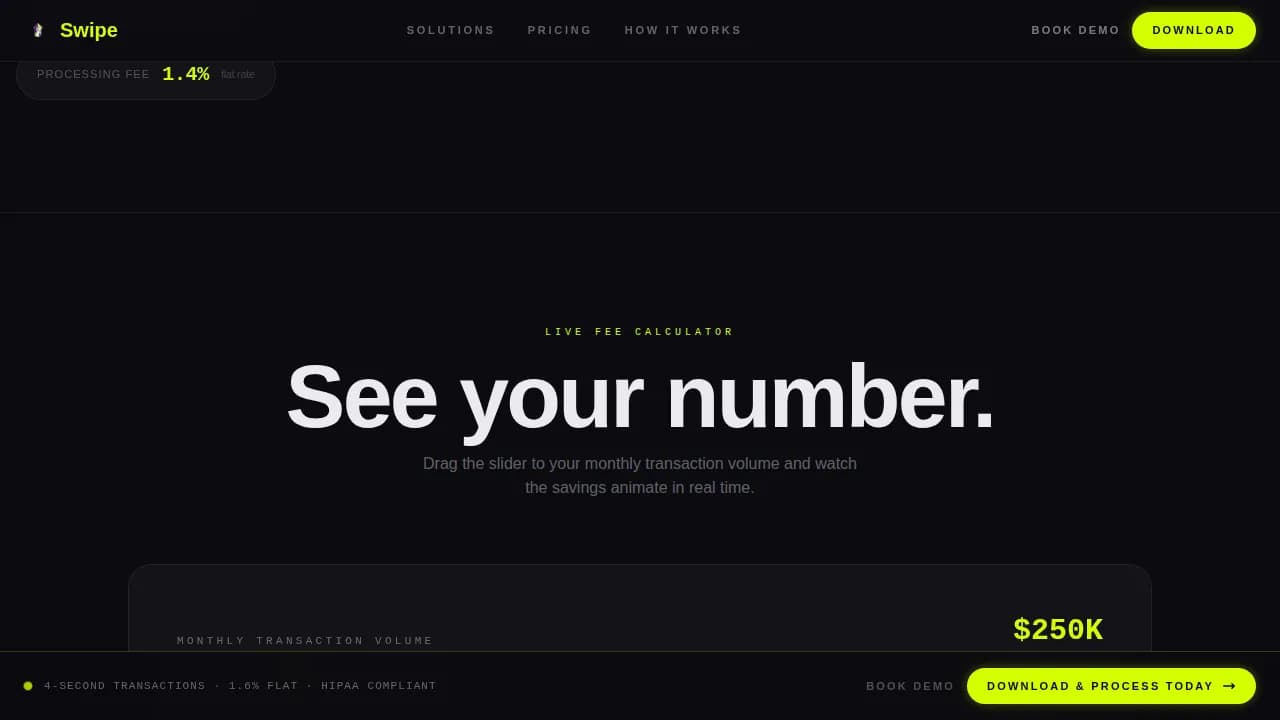 Swipe — Smart Dental Payments Landing Page Template