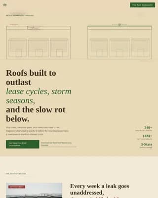 Peak — Certified Residential Roofing Landing Page Template