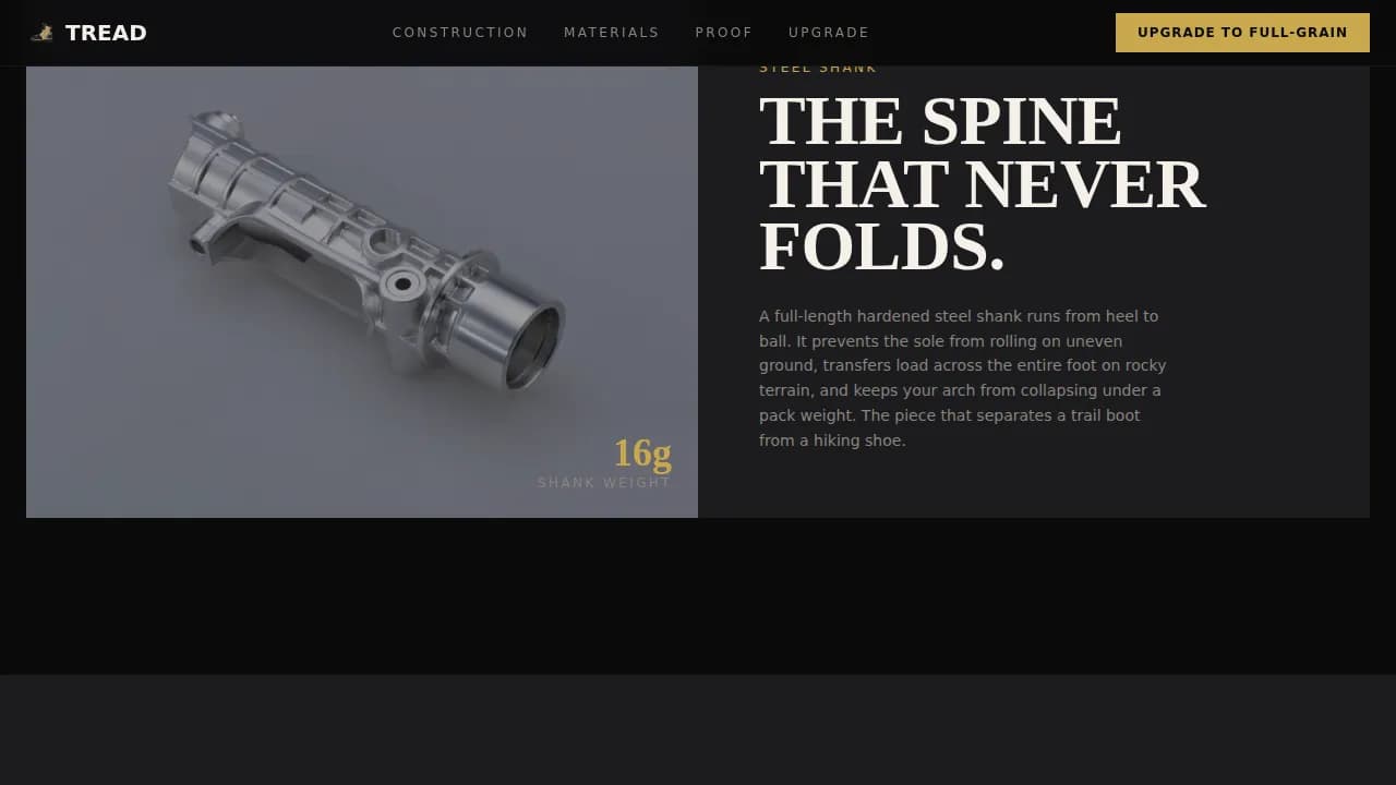 Sole — Premium Tactical Footwear Landing Page Template