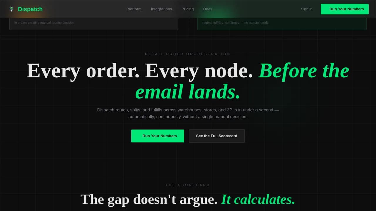 Deliver — Intelligent Fulfillment System Landing Page Template