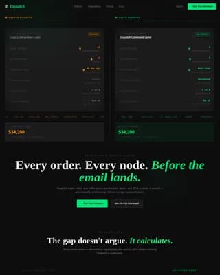 Deliver — Intelligent Fulfillment System Landing Page Template