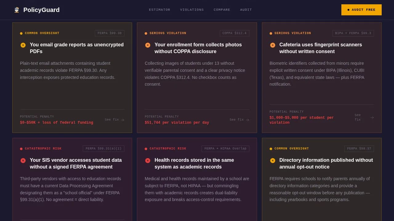 Safeguard — Comprehensive School Policy Landing Page Template