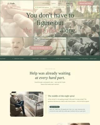 Embrace — Supportive Parenting Network Landing Page Template