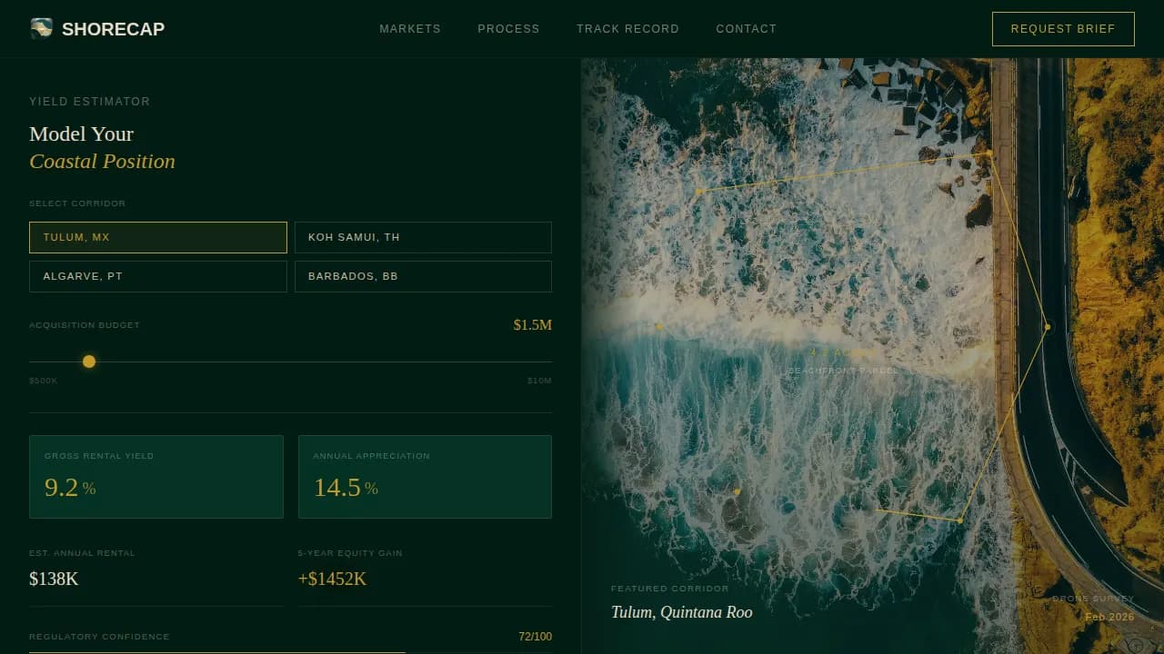 Maritime — Exclusive Seaside Wealth Landing Page Template
