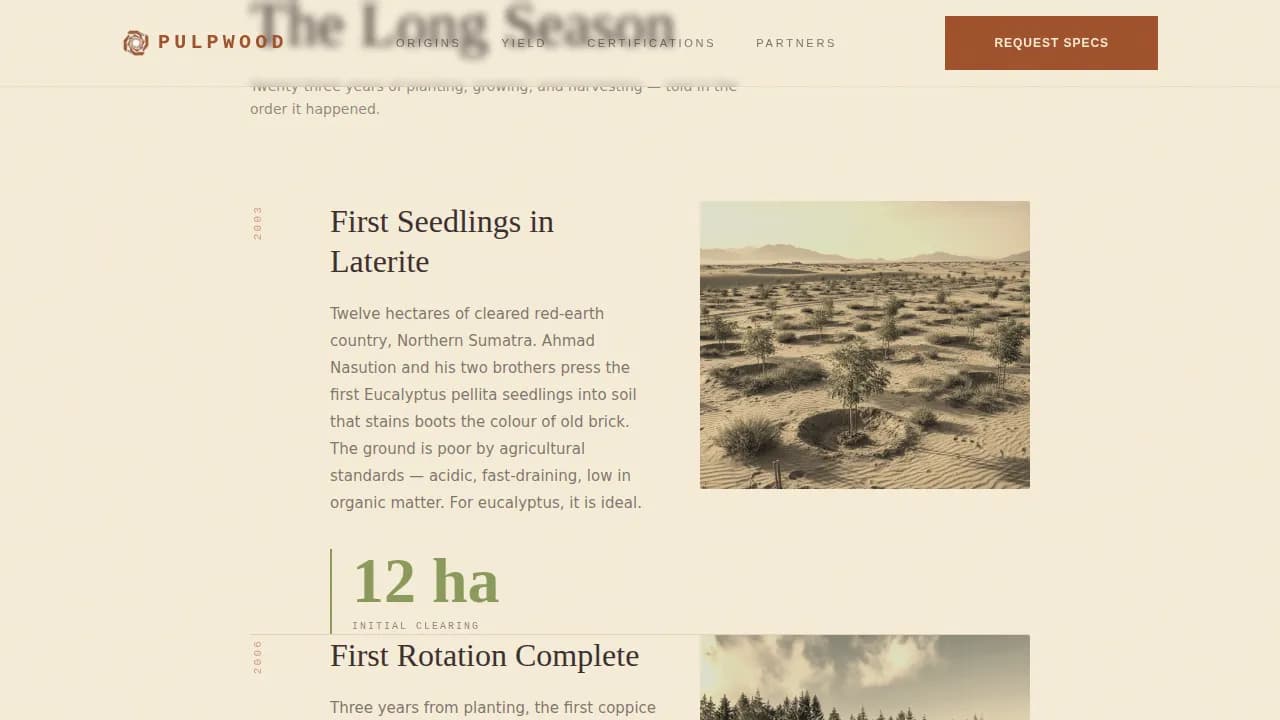 Forest — Sustainable Timber Operations Landing Page Template