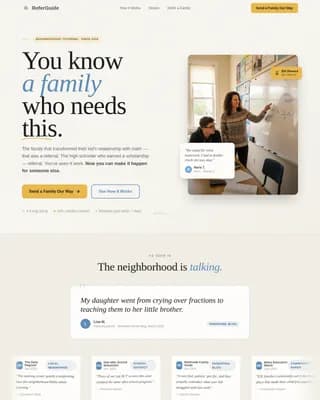 Advocate — Trusted Academic Referral Landing Page Template