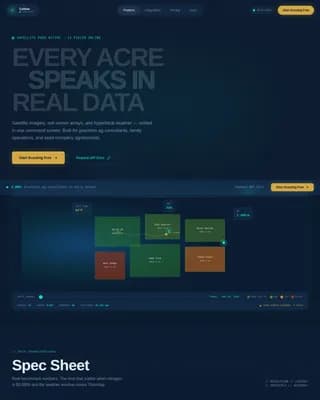 Harvest — Intelligent Crop Management Landing Page Template