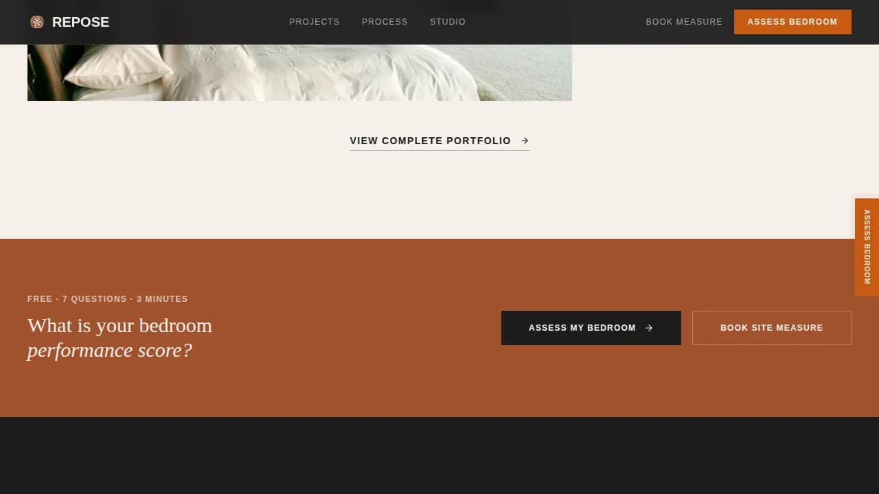Sanctuary — Ultimate Bedroom Sanctuary Landing Page Template