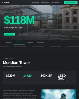 Design — Iconic Architecture Portfolio Landing Page Template