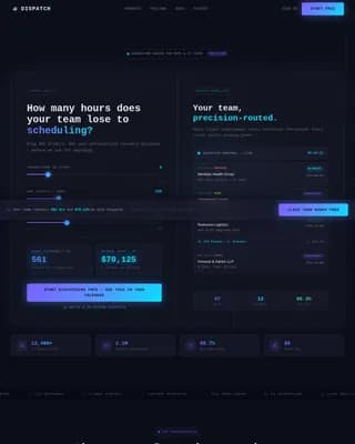 Dispatch - Precision IT Scheduling Landing Page Template