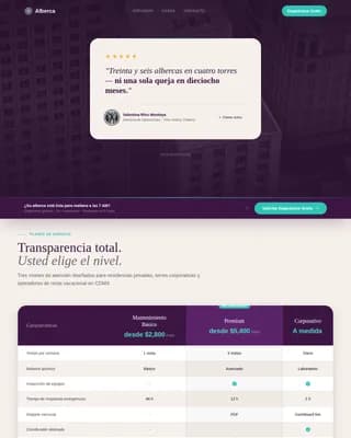 Alberca — Premium Pool Service Landing Page Template