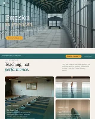 Align — Expert Yoga Studio Booking Landing Page Template
