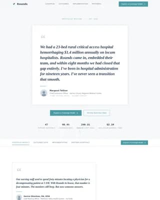 Hospitalist Physician Group B2B Website Template