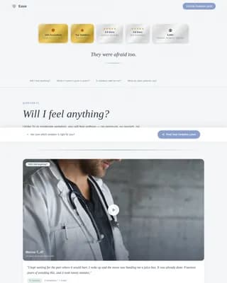 Specialist Sedation Dentist Appointment Booking Website Template