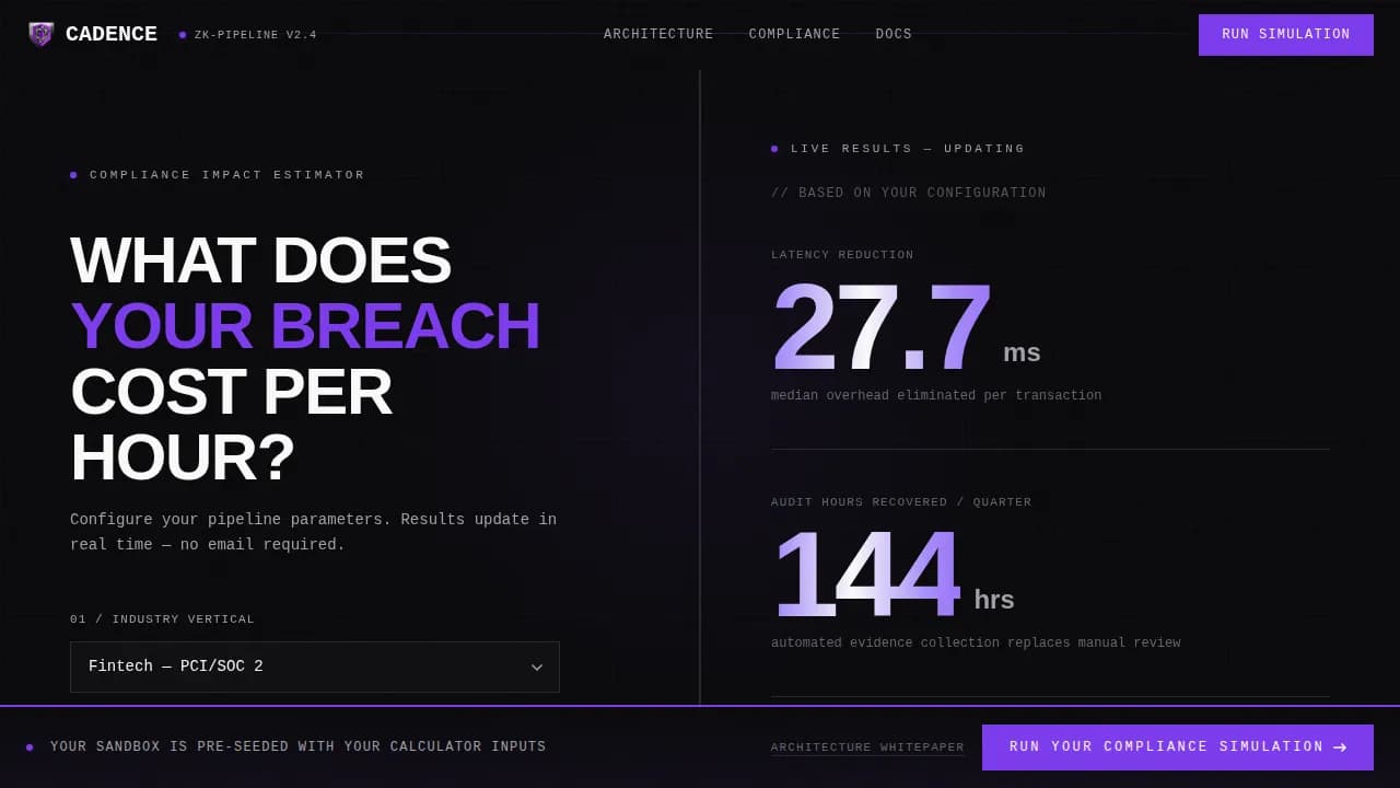 Cadence — Advanced Automation Platform Landing Page Template