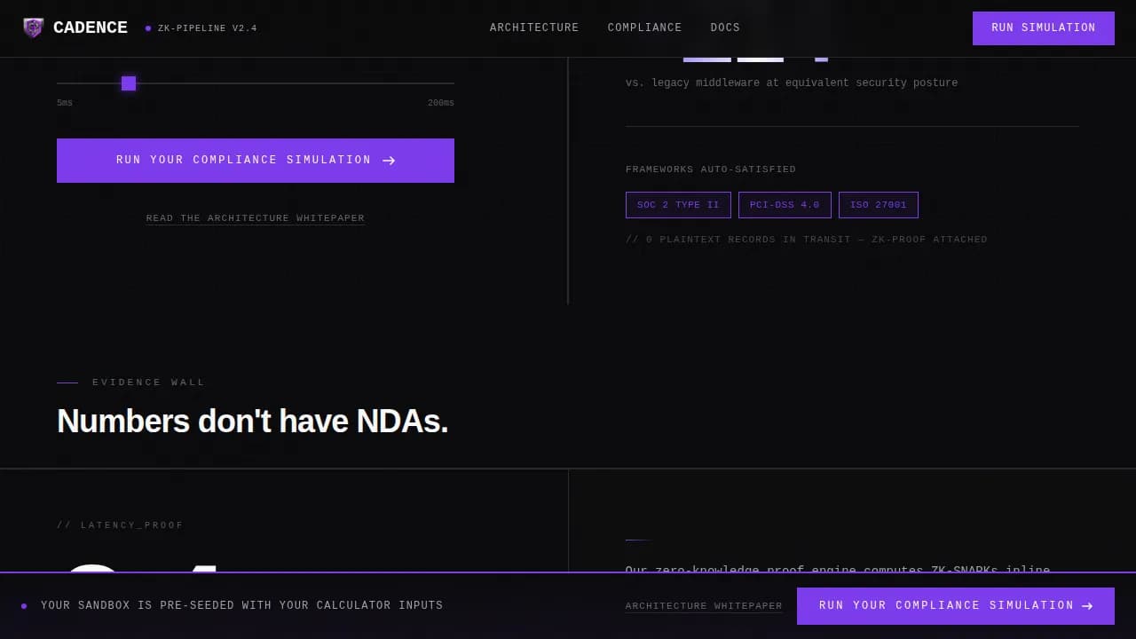 Cadence — Advanced Automation Platform Landing Page Template
