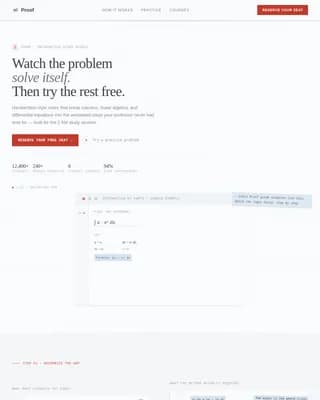 Proof — Expert Algebra Tutoring Landing Page Template