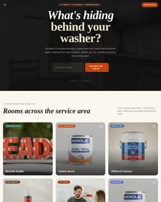 Tumble — Expert Laundry Room Renovation Landing Page Template