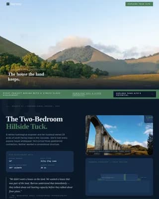 Burrow — Trusted Eco Home Builder Landing Page Template