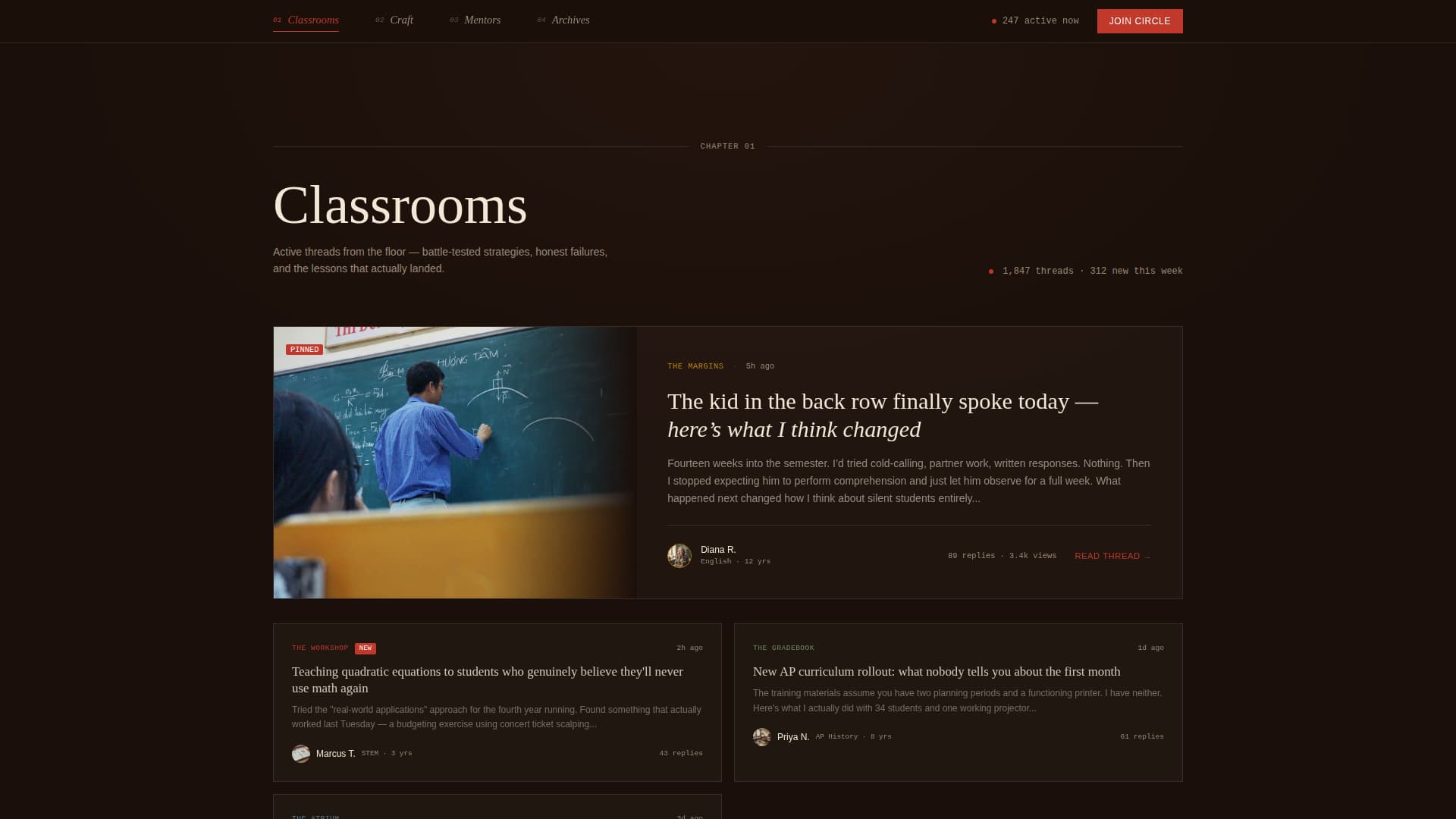 Teachercircle - Inspiring Education Landing Page Template
