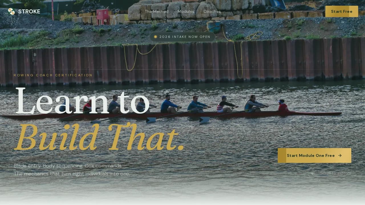 Rowing Fitness Professional Website Template