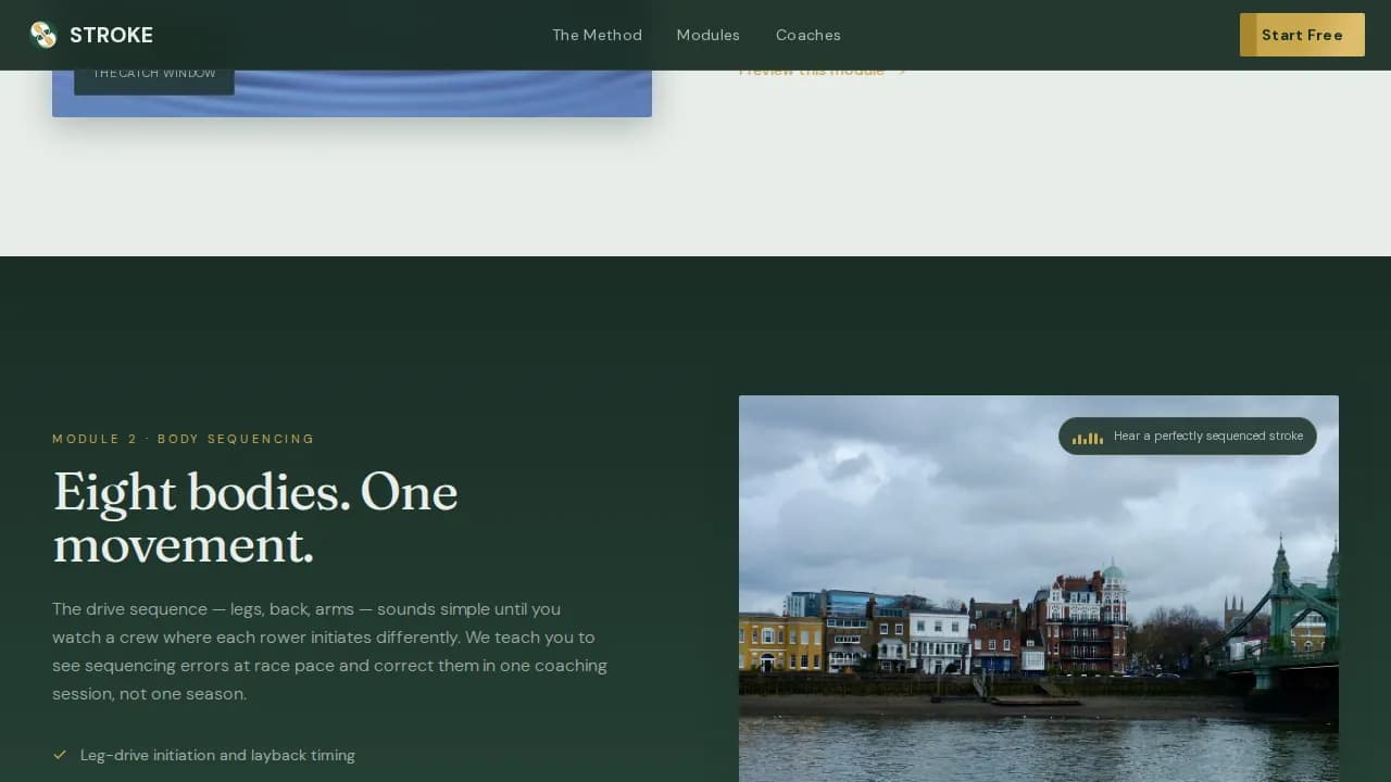 Rowing Fitness Professional Website Template