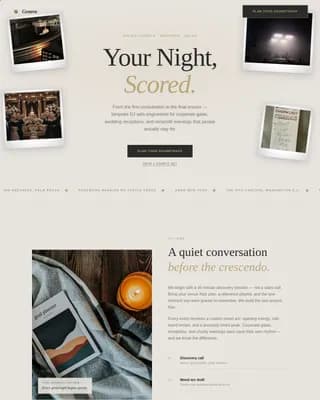 Groove - Luxe Cinematic Holiday Event DJ Landing Page Template