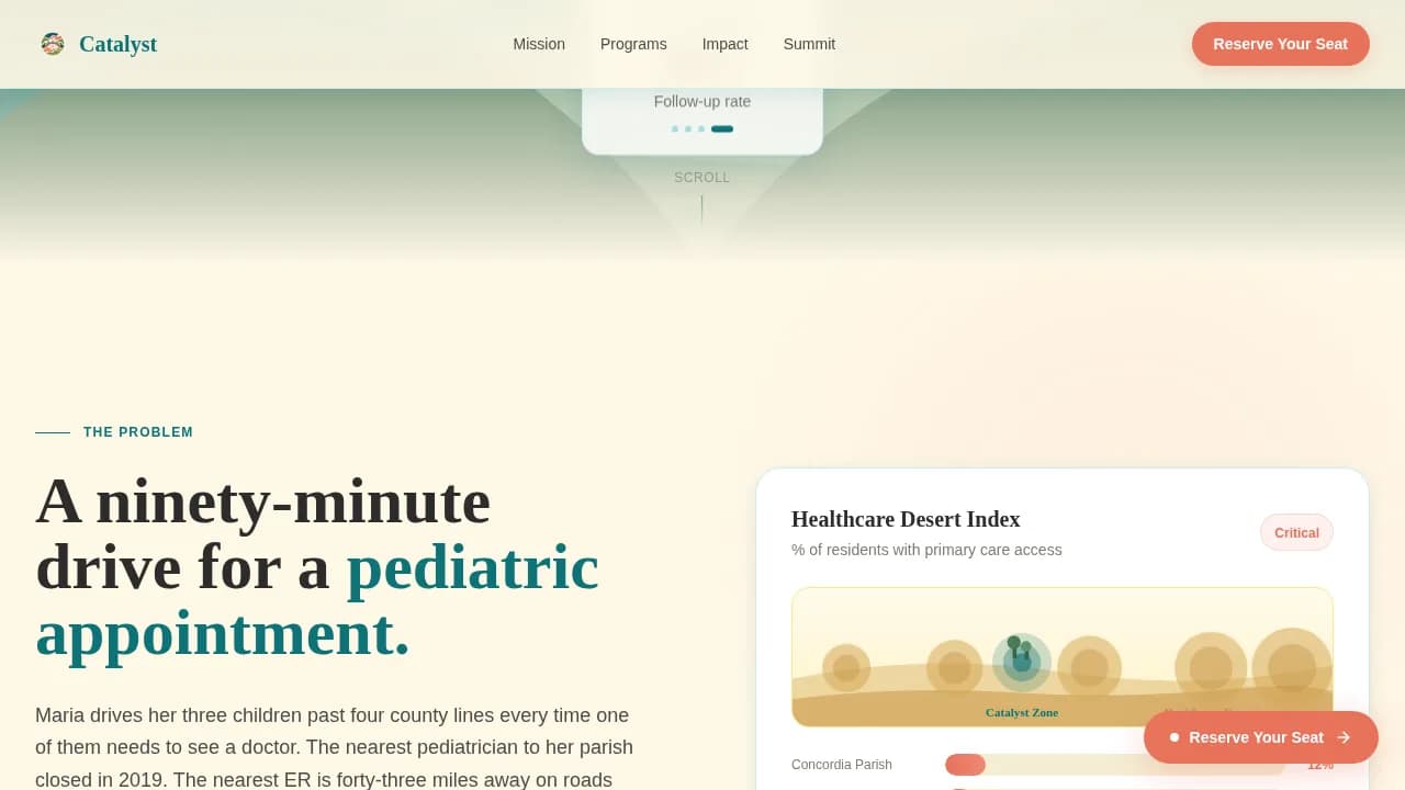 Catalyst — Instant Healthcare Access Landing Page Template