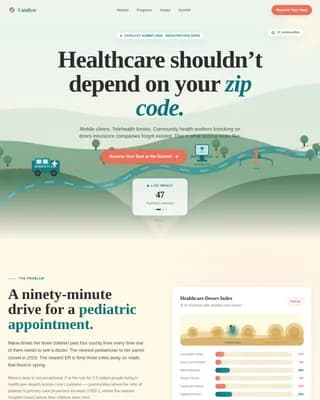Catalyst — Instant Healthcare Access Landing Page Template
