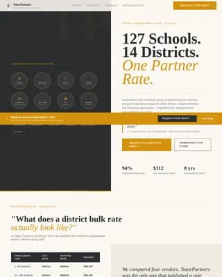 Tutorpartner — Winning B2B Education Landing Page Template