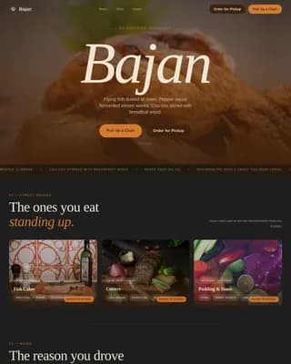 Bajan — Premium Caribbean Restaurant Landing Page Template