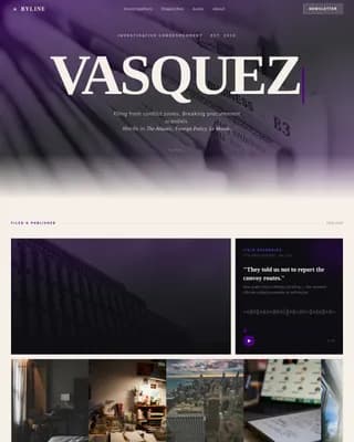 Newsroom — Bold Journalist Platform Landing Page Template