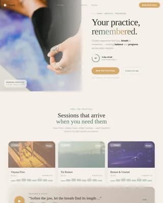 Asana — Smart Yoga Wellness App Landing Page Template