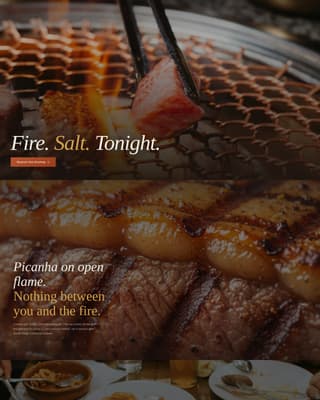 Brasa - Immersive Brazilian Landing Page Template