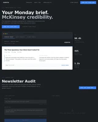 Dispatch - Professional Consulting Dashboard Landing Page Template