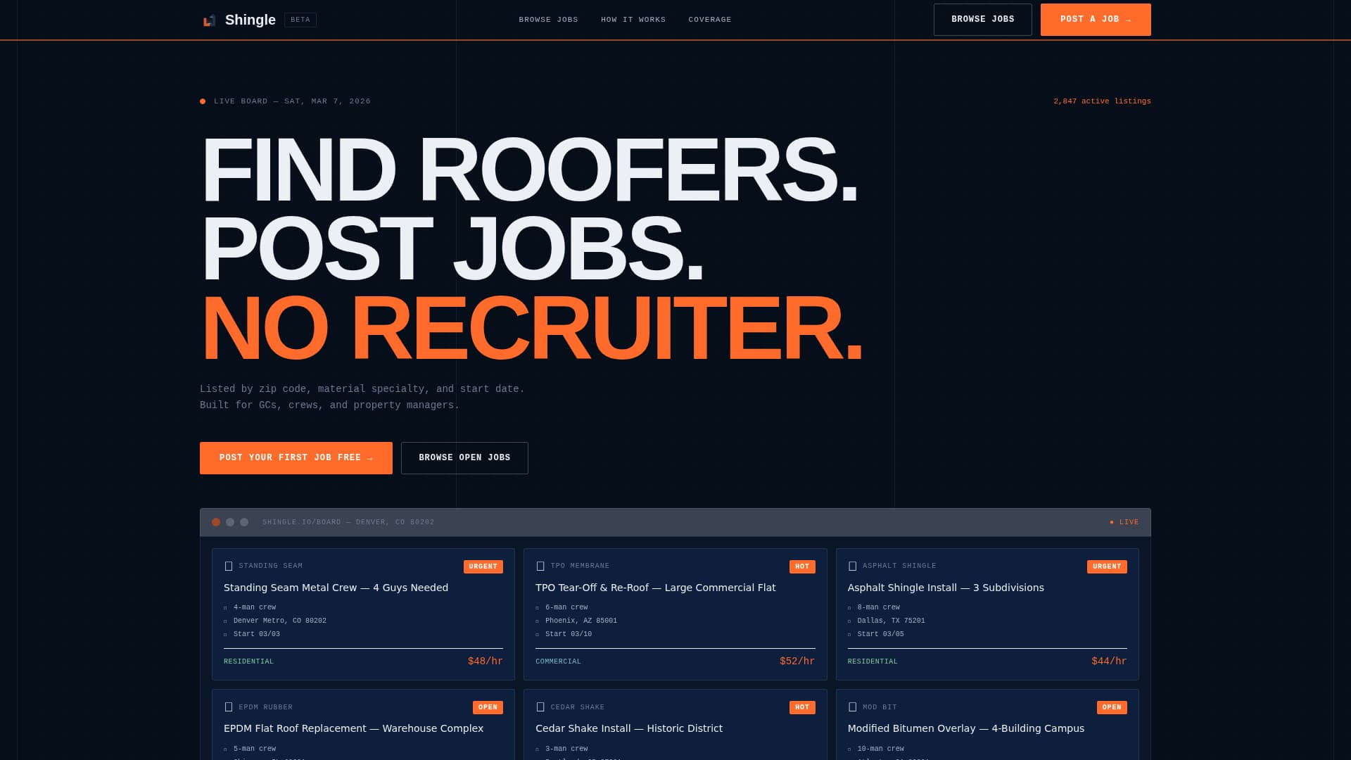 Roofing Digital Presence Professional Website Template