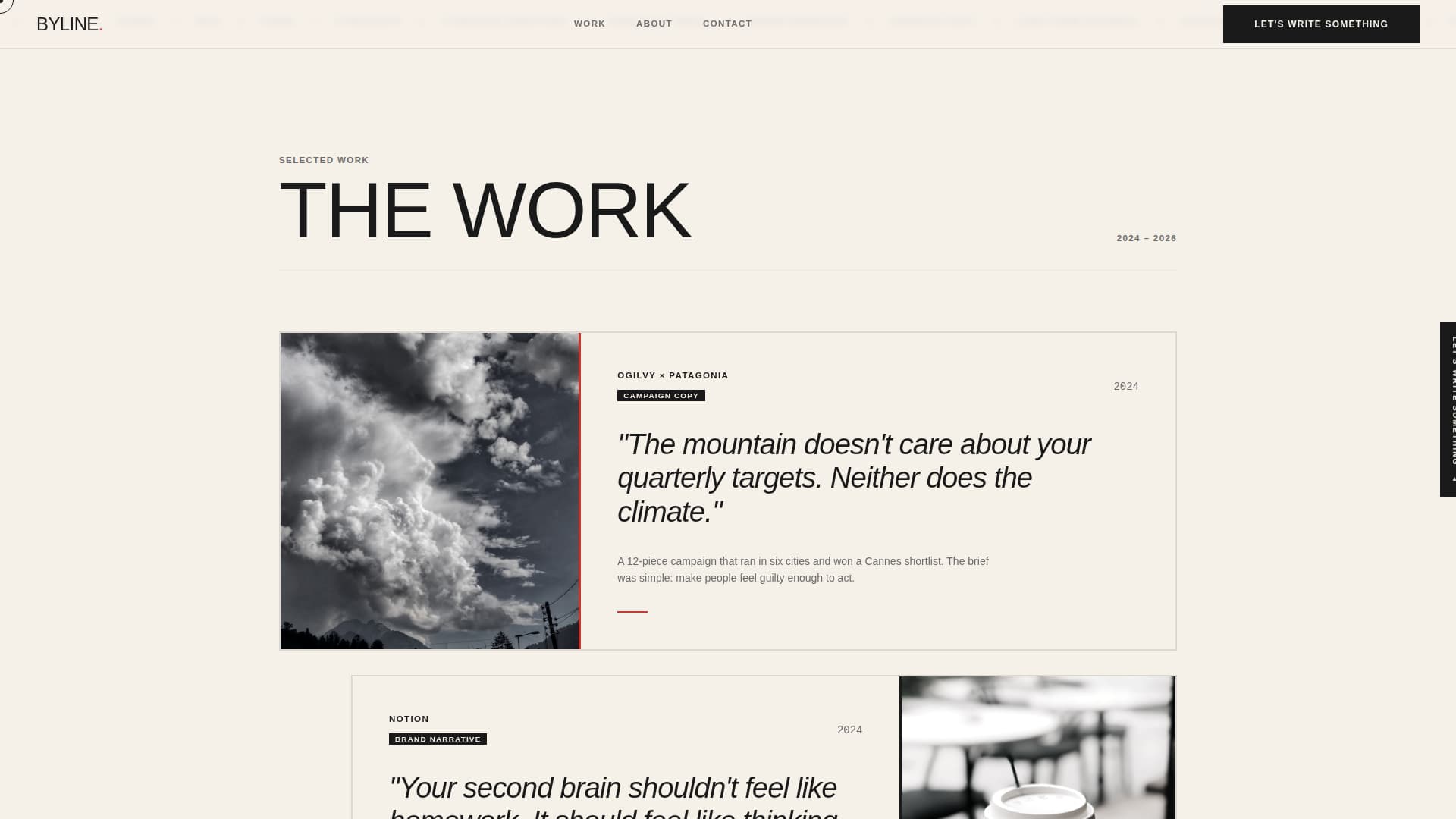 Content Writer Portfolio Reviews Website Template