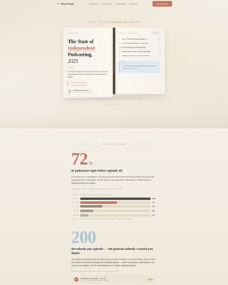 Podcast About Podcasting Content Booking Website Template